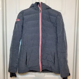 KILLTEC Level 5 Gray Ski Jacket with Detachable Hood Sz 8